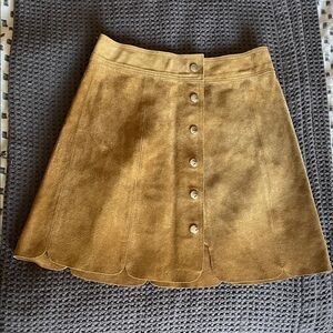 Isabel Marant Camel Button-Up Mini Skirt